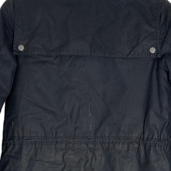 Barbour Waxed Jacket Black Women's Size 4 - Picture 6 of 6